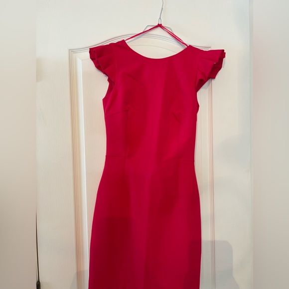 Zara Fuschia Mini Dress w/ open back detail - XS - Picture 3 of 3